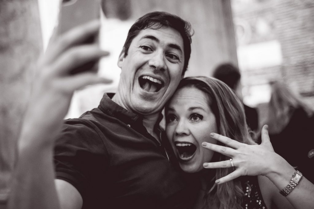 Engagement selfie Rome
