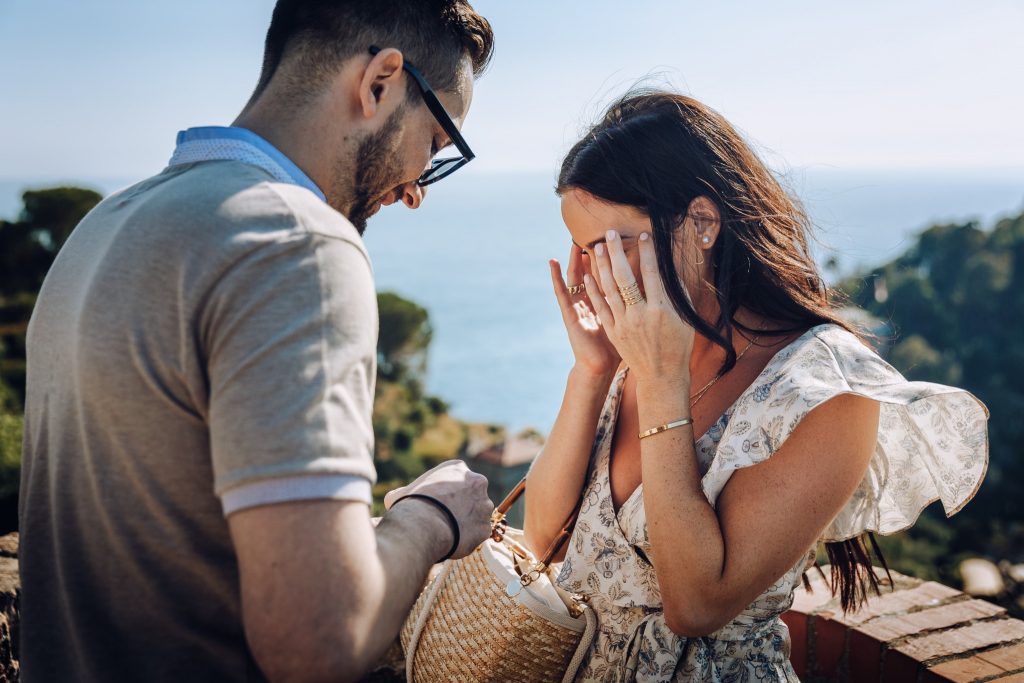 Romantic proposal Portofino