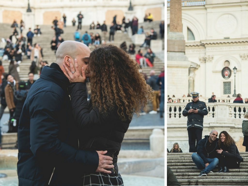 Engagement pictures Spanish Steps