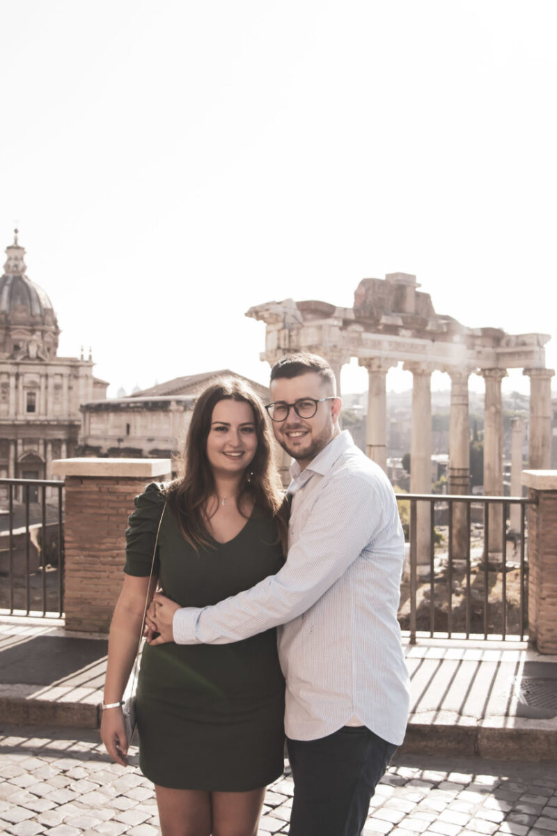 Roman Forum Colosseum marriage proposal