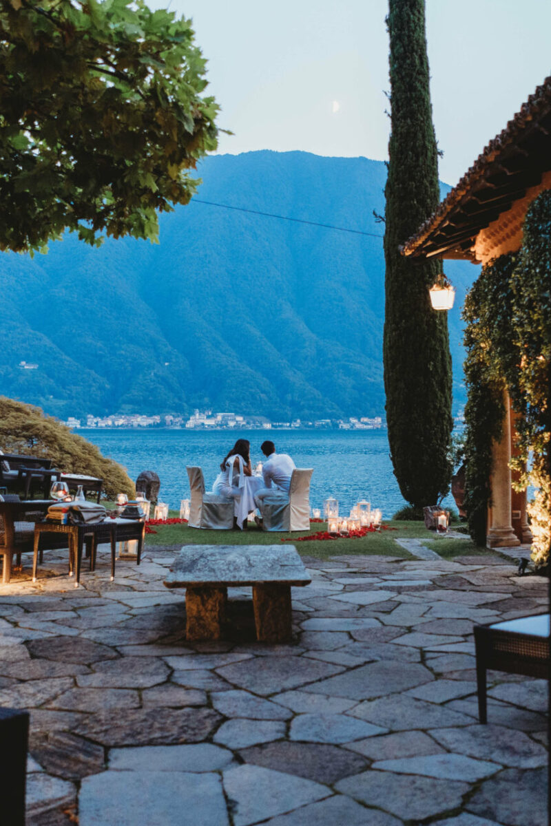 Private luxury engagement Lake Como